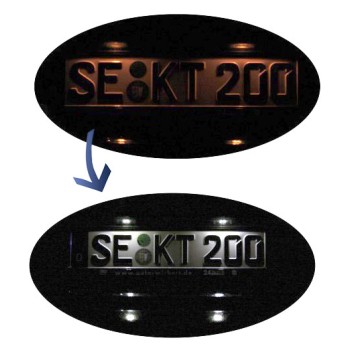 Komplett-Set Nachrüstung LED-Kennzeichenbeleuchtung für Audi A5 8T, A4 8K, Q5 8R, A1 8X