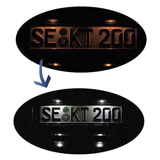 Komplett-Set Nachrüstung LED-Kennzeichenbeleuchtung für Audi A5 8T, A4 8K, Q5 8R, A1 8X