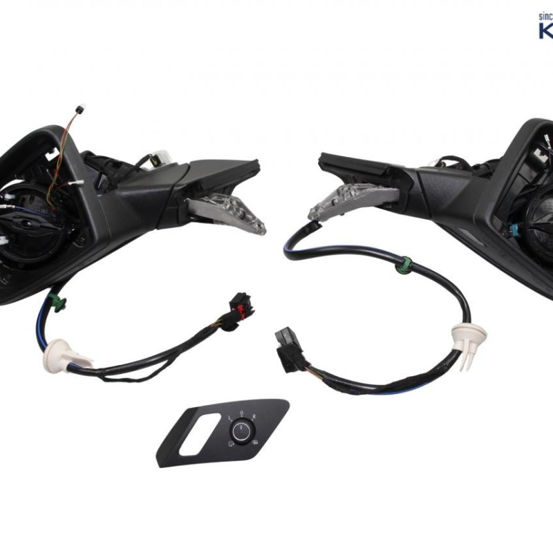 Komplettset anklappbare Außenspiegel für VW Golf 7