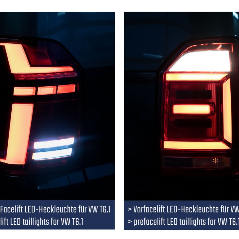 KUFATEC Adapter Heckleuchten für VW T6.1 SH