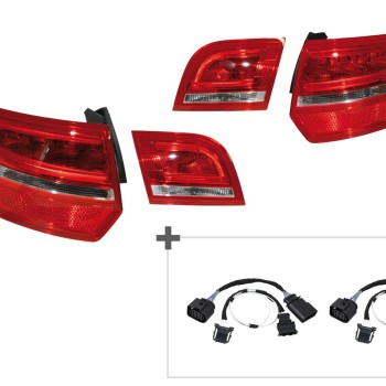 KUFATEC Facelift Heckleuchten LED für Audi A3 8PA Sportback + Adapter