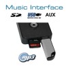 Digitales Music Interface USB SD AUX für Honda Steckverbindung Blau