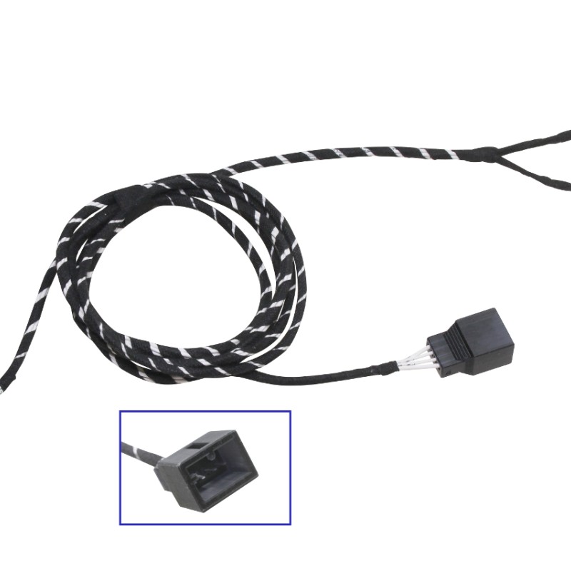 KUFATEC Kabelsatz Sitzheizung Rücksitzbank für VW, Seat, Skoda, MQB