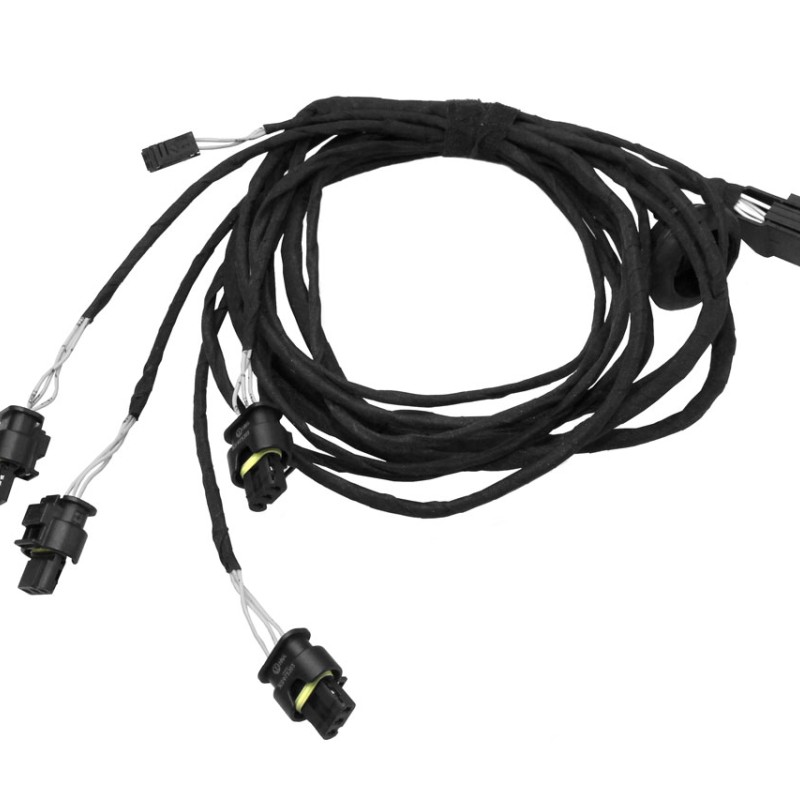 KUFATEC Kabelsatz PDC Sensoren Heck für VW Scirocco, Golf 5 mit OPS