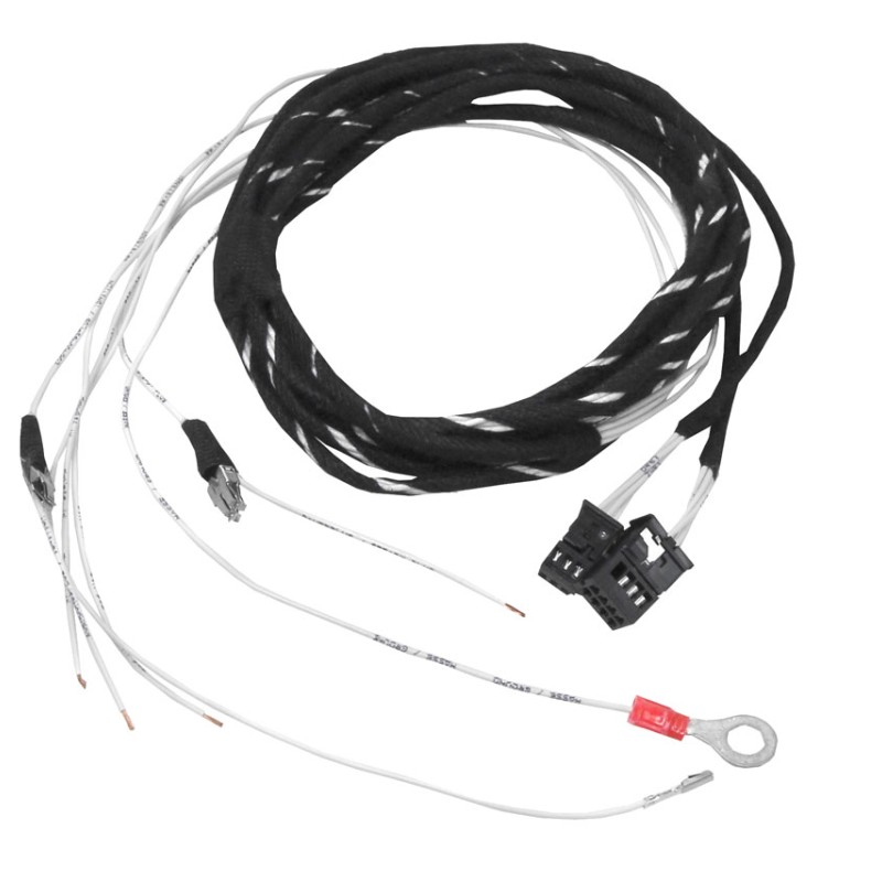 KUFATEC Kabelsatz Regensensor, abblendbarer Innenspiegel für Audi A1 8X, Q3 8U